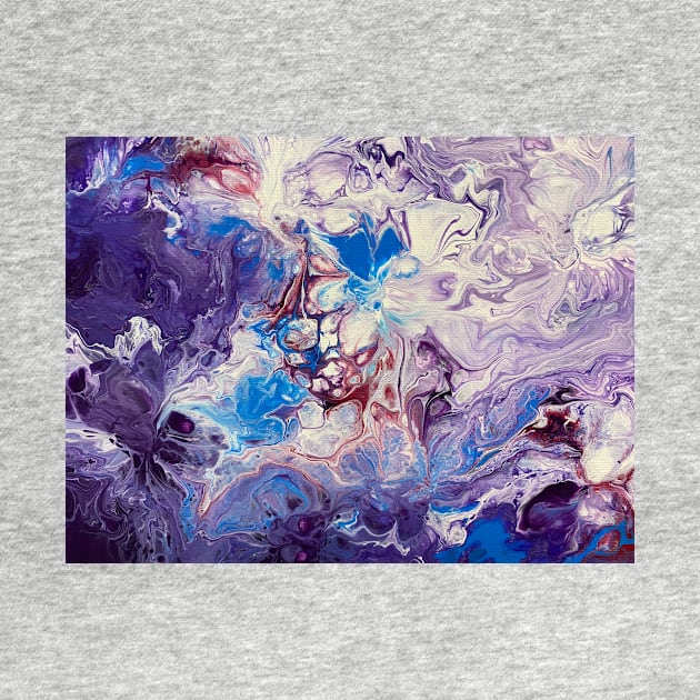 Purple Pour Painting by DentistArt2022